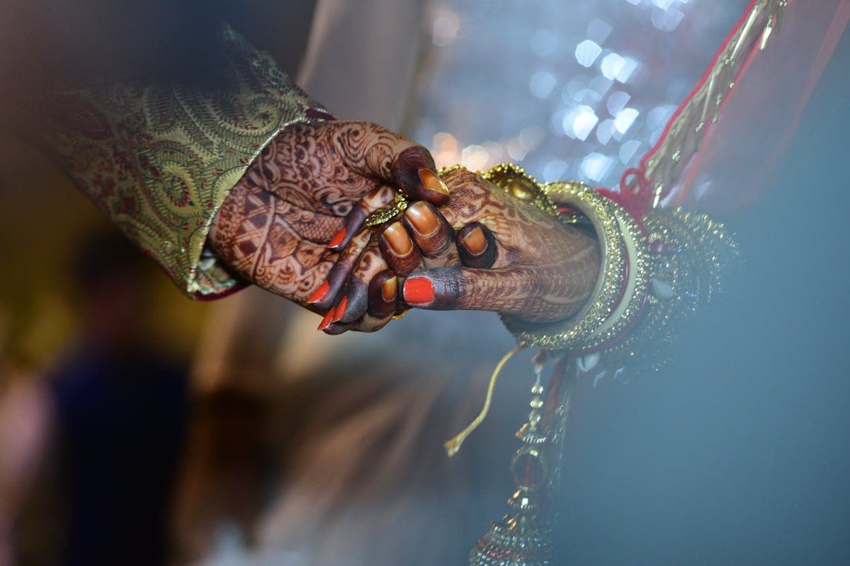 Bride dancing